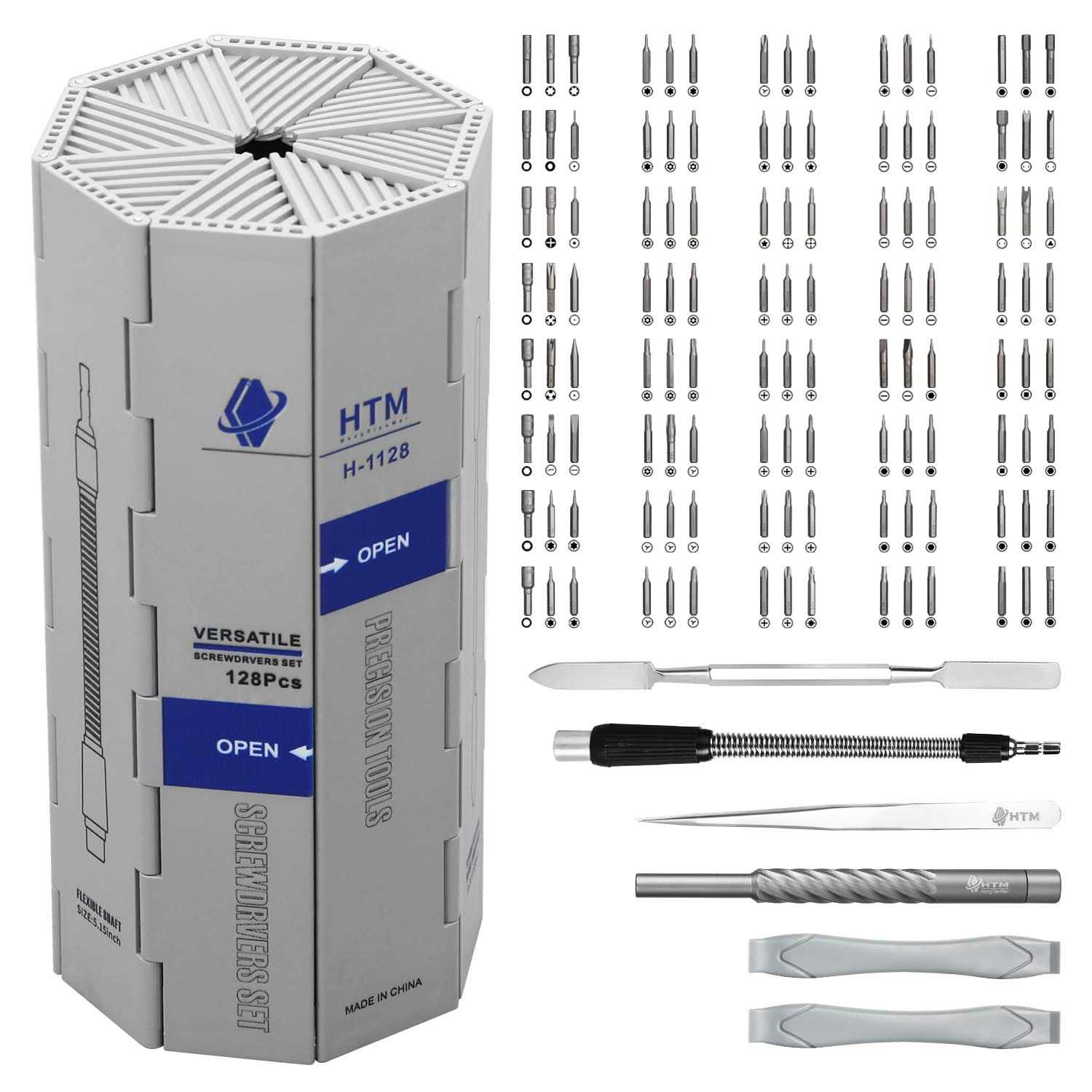 HengTianMei 128 in 1 Precision Screwdriver Set Professional Magnetic Repair Tool Kit for Computer - Cheap Fitting