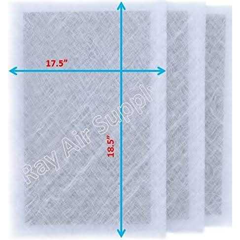 Rayair Supply Air Ranger Replacement Filter Pads White - Cheap Fitting