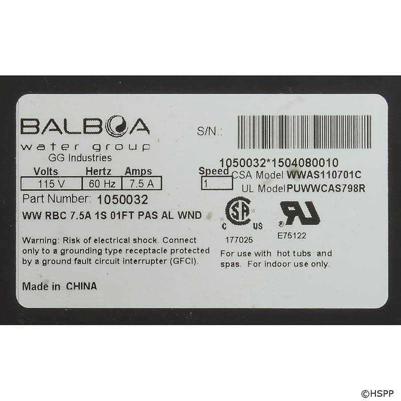 Pump Bath Balboa WOW 115v - Cheap Fitting