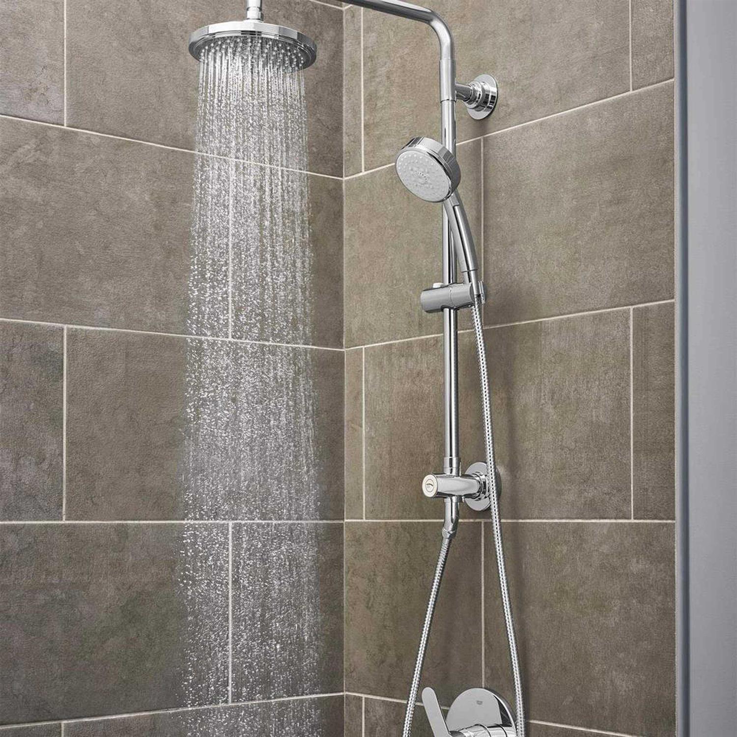 Grohe Vitalio 5-spray 7 in. Dual Shower Head and Handheld Shower Head - Cheap Fitting