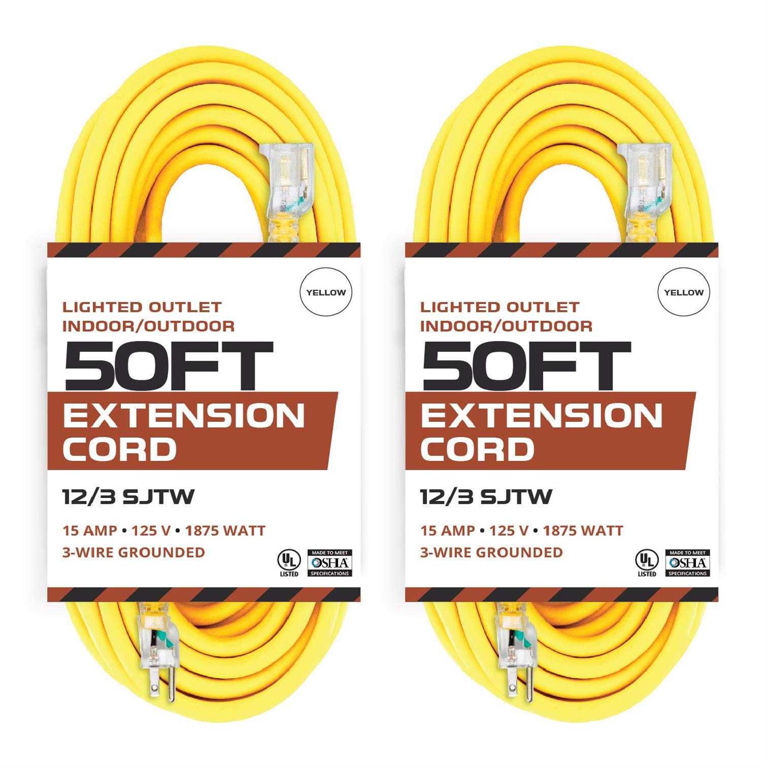 Iron Forge Cable Lighted Outdoor Extension Cord - Cheap Fitting