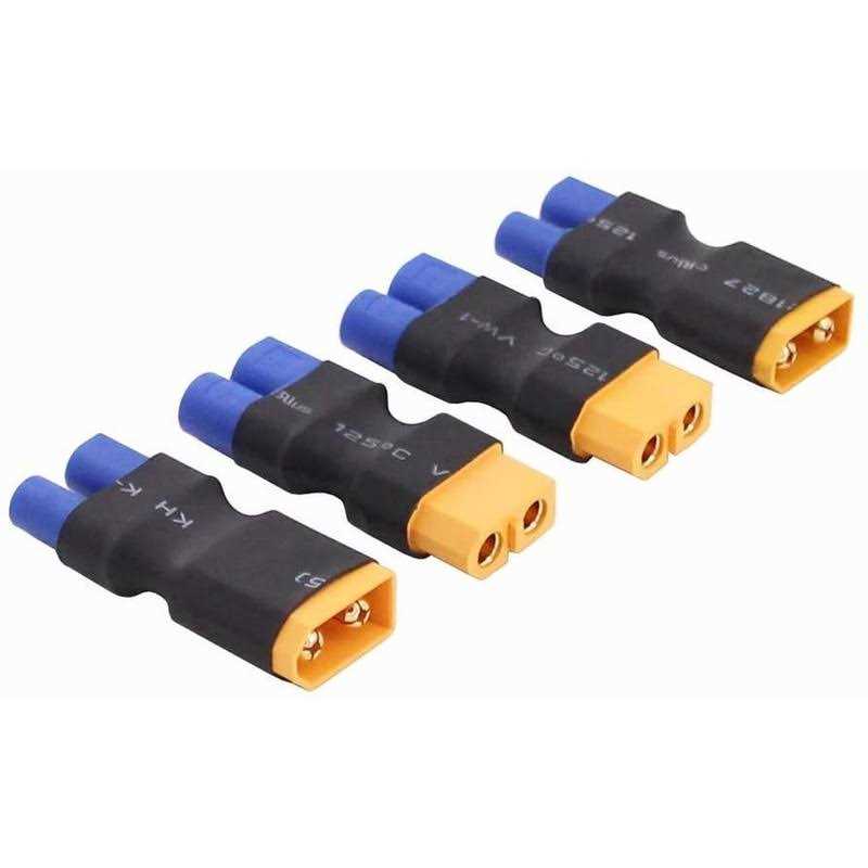 OliRC 4pcs No Wires Connector XT60 XT-60 to EC3 Style Male Female Connector Adapter - Cheap Fitting