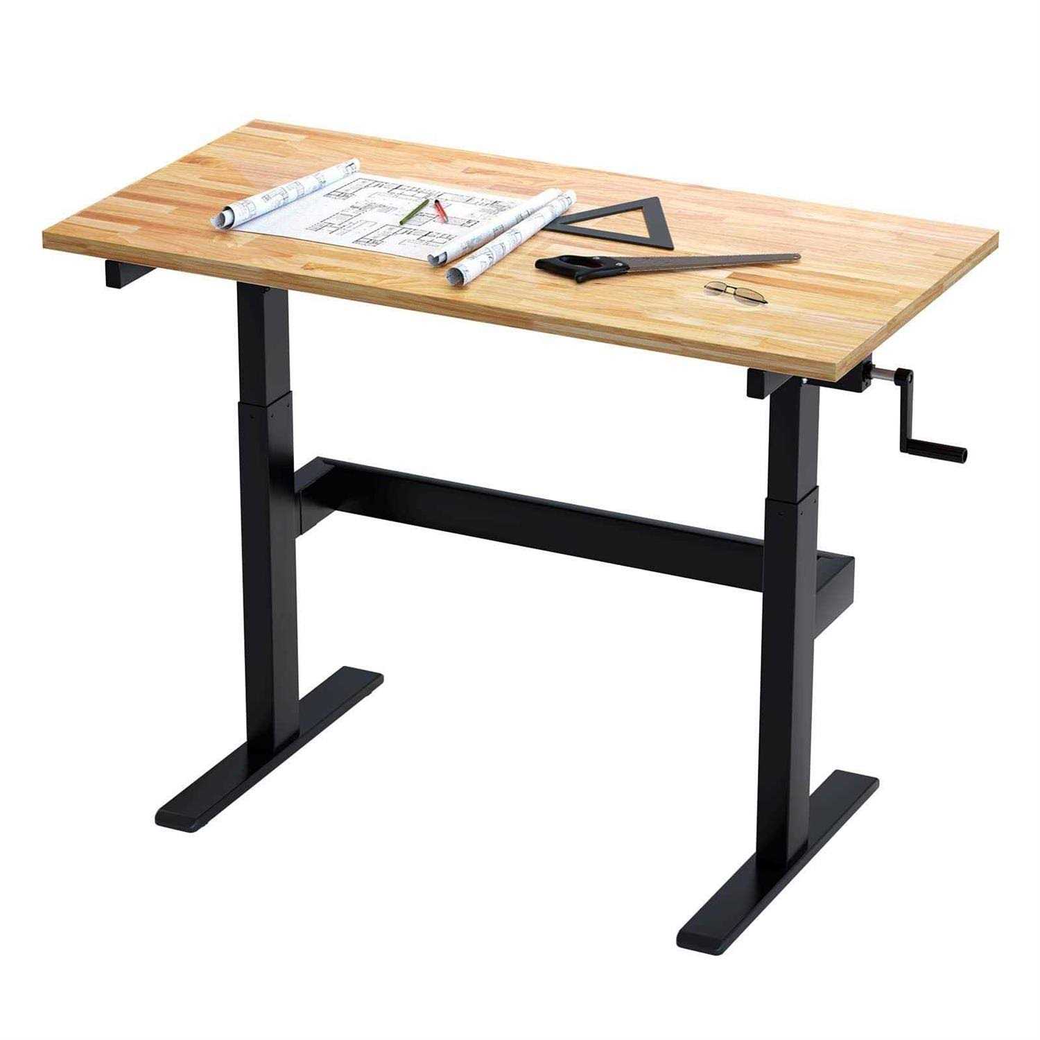 Fleximounts Height Adjustable Work Table Crank Lifting Work Bench 48 Inches for Garage Shop - Cheap Fitting