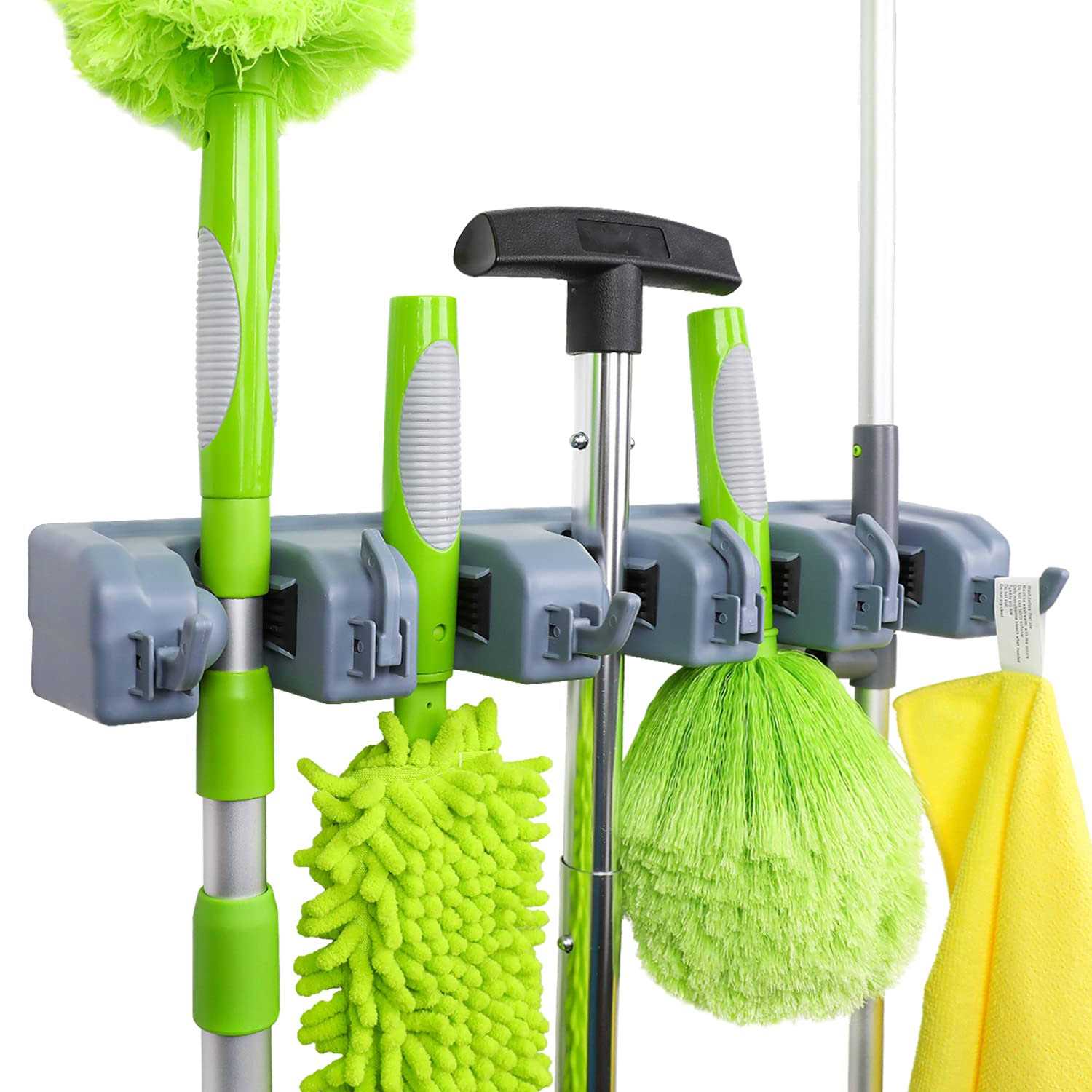 Amazon Basics Broom Holder Wall Mount and Garden Tool Organizer - Cheap Fitting