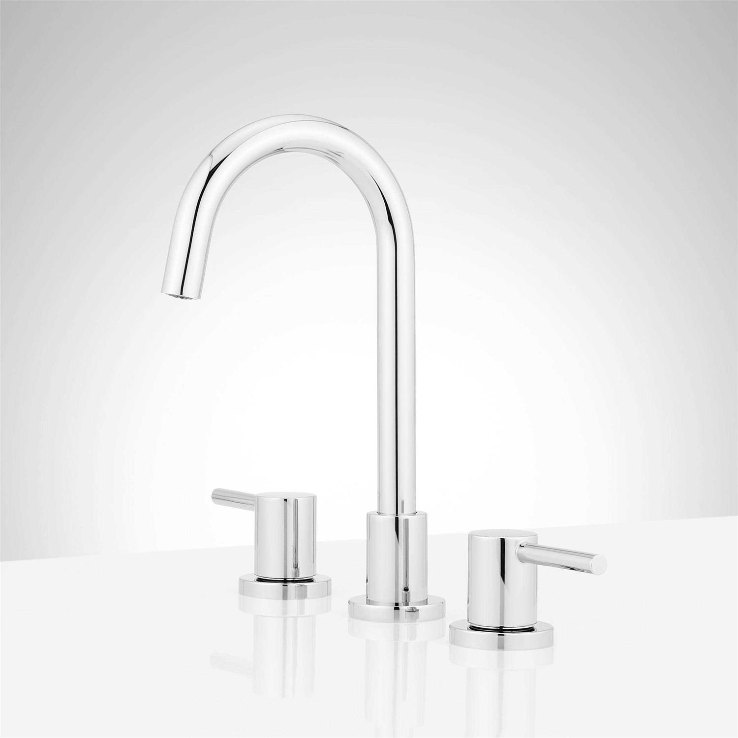 Lexia 1.2 GPM Widespread Gooseneck Bathroom Faucet Signature Hardware - Cheap Fitting