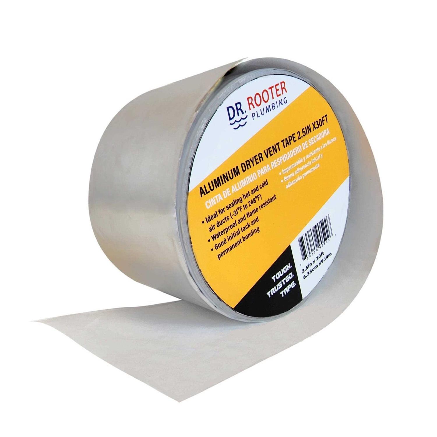 Dr Rooter Aluminum Tape for Dryer Vent Duct Repair - Cheap Fitting