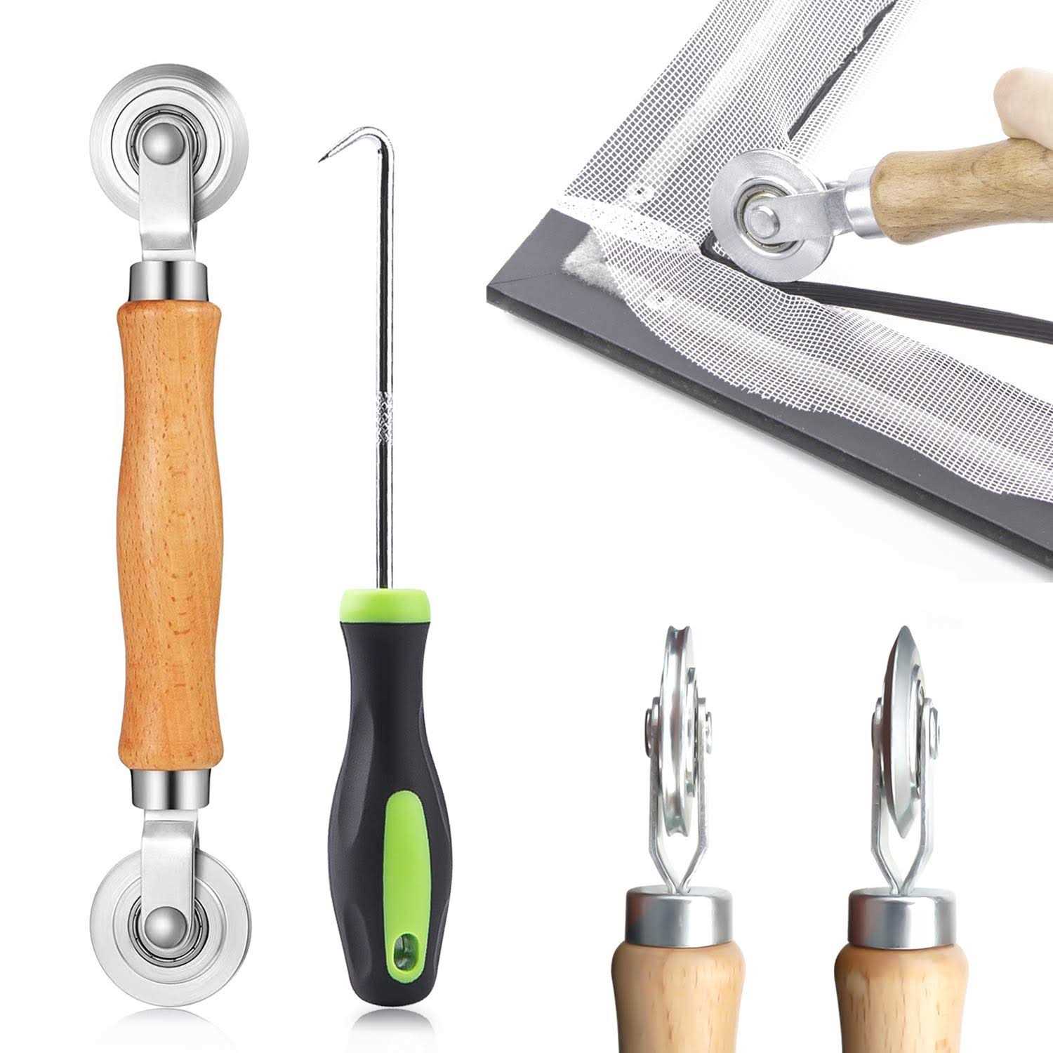 King&Charles Screen Tool Screen Roller Tool with Bearing Spline Tool - Cheap Fitting