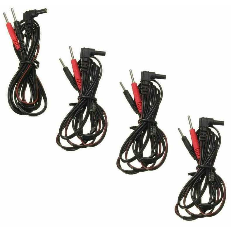 Venicare 4pcs Replacement For Tens Unit Lead Wires For Intensity 10 Tens 2500 3000 EMS 7500 Twin Stim - Cheap Fitting