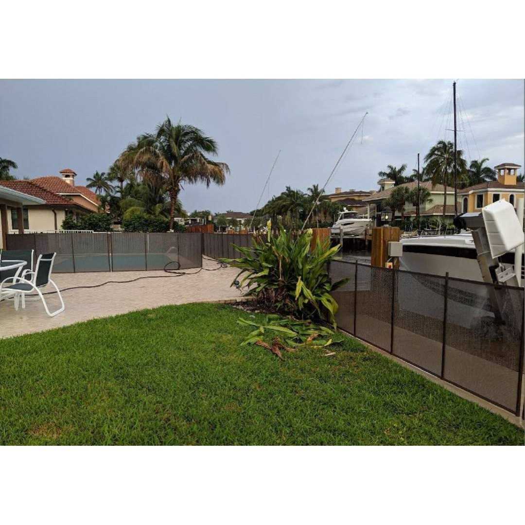 Pool Fence DIY 12’x5′ Fence Section with 5 Poles in Black - Cheap Fitting