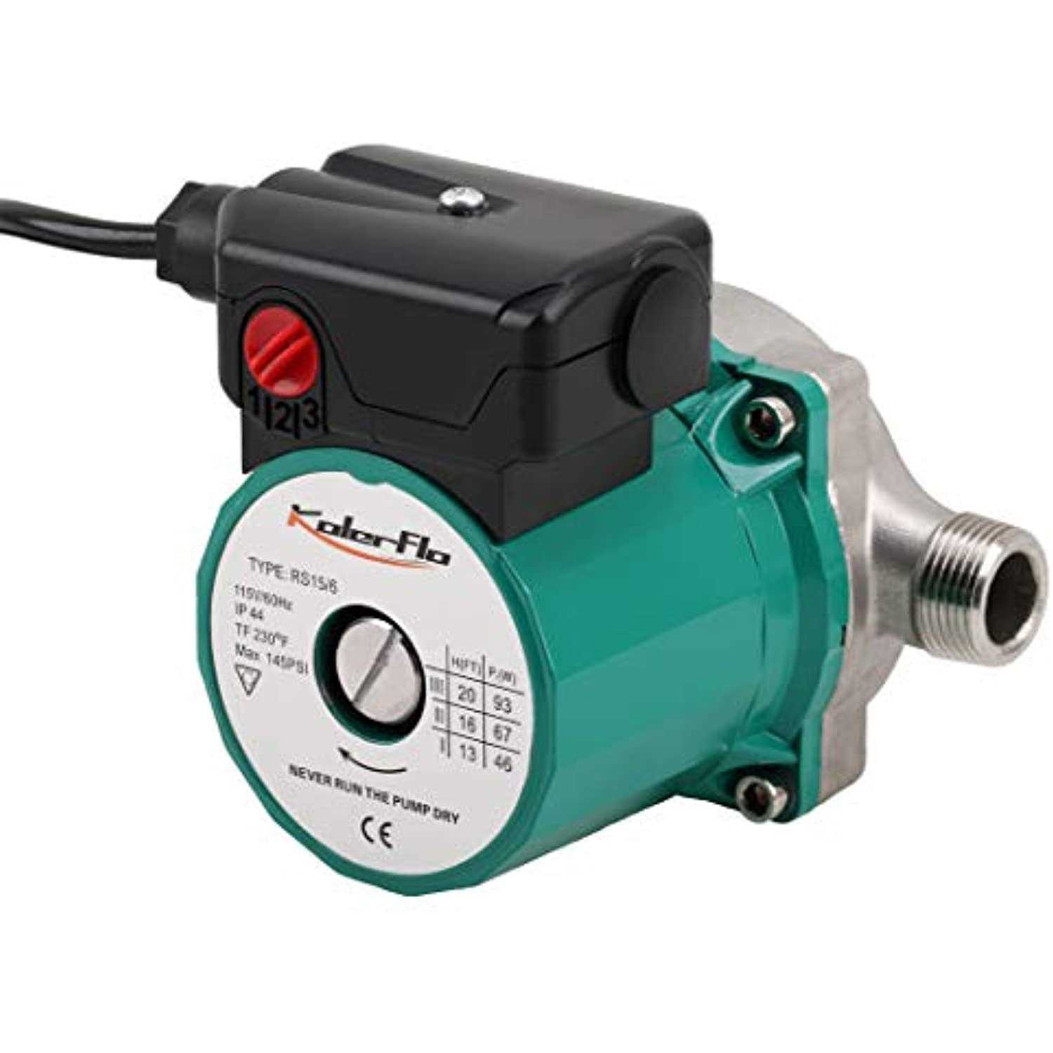 KOLERFLO Water Recirculating Pump 3/4 Inch Circulating Water Pump for Water Heater System - Cheap Fitting