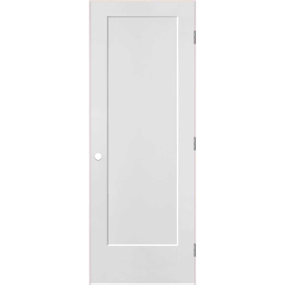 Masonite 80 in. 1 Panel Lincoln Park Primed Composite Single Prehung Interior Door - Cheap Fitting