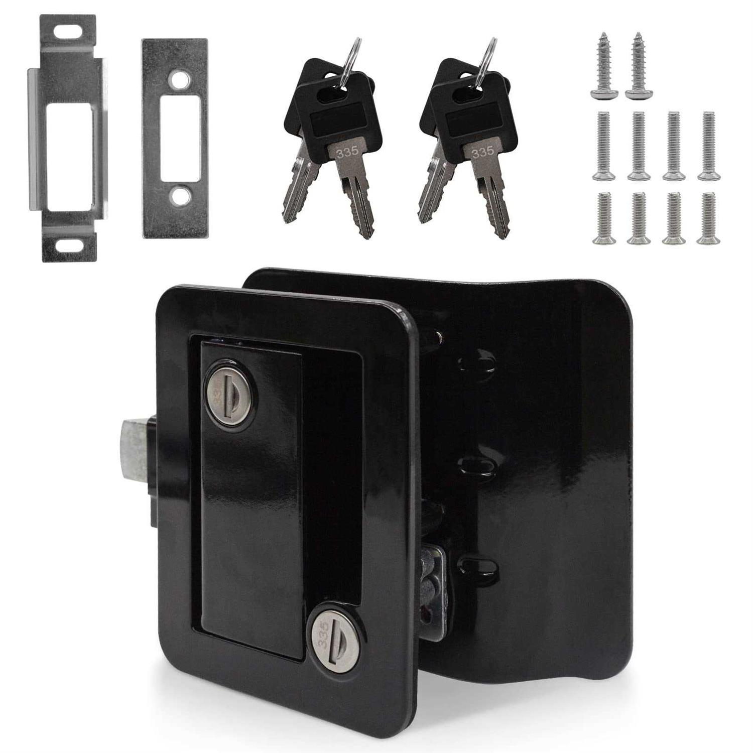 RV Entry Door Lock RV Travel Trailer Door Latch with Paddle Deadbolt - Cheap Fitting