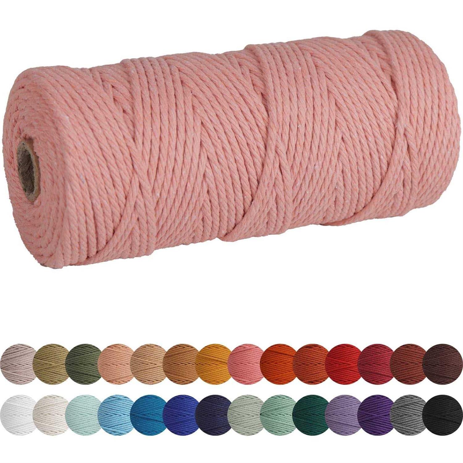 Xkdous Macrame Cord Natural Cotton Macrame Rope - Cheap Fitting