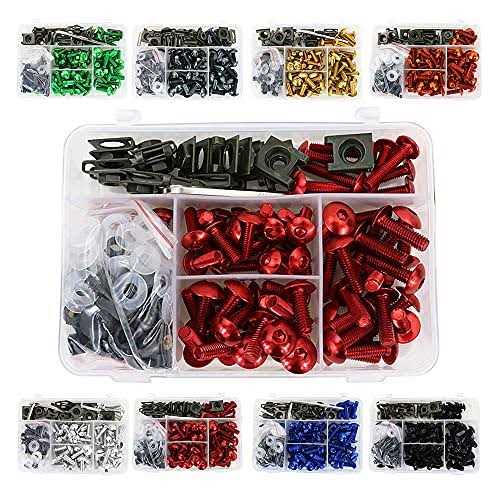 REARACE Universal Motorcycle Fairing Bolt Kits for CRF-R Series YZ Series - Cheap Fitting
