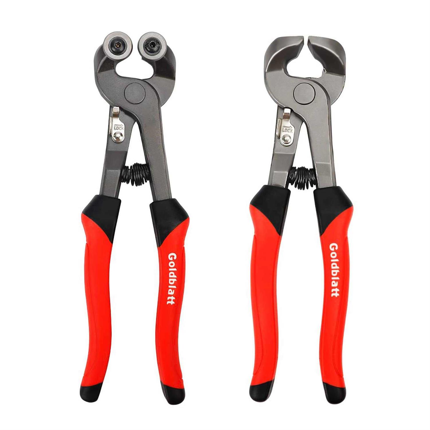Goldblatt 2 Piece Glass Tile Nippers Set Heavy Duty Wheeled Glass Mosaic Nipper & Hd Ceramic Tile Nipper - Cheap Fitting