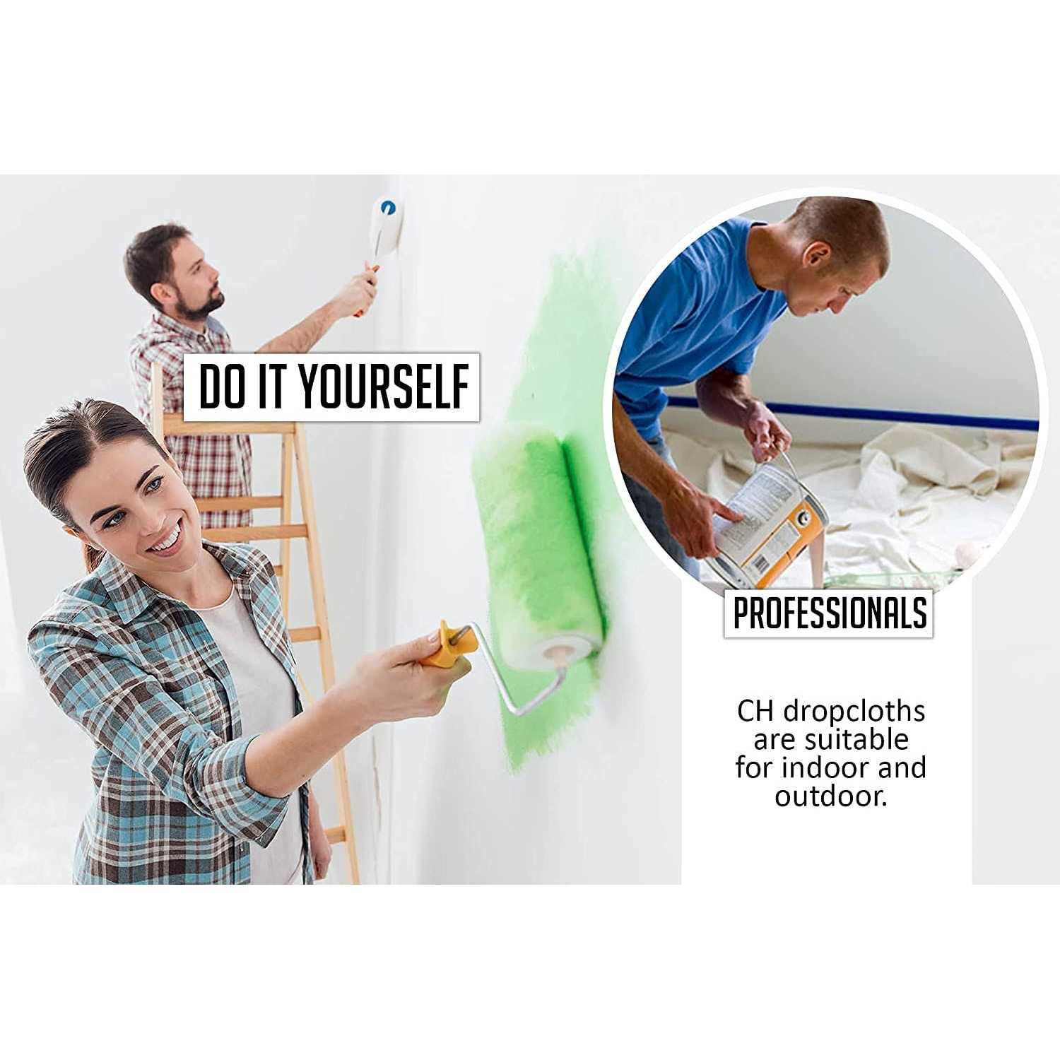 Corporate Hills Canvas Drop Cloth for Painting Pure Cotton Painters Drop Cloth for Painting - Cheap Fitting