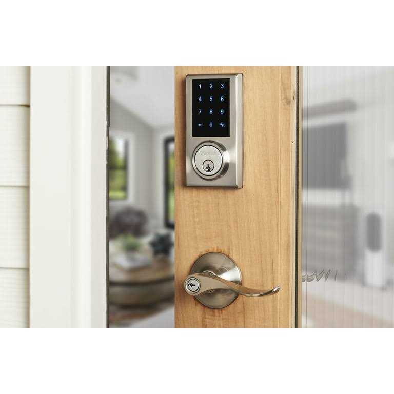 Brinks Keyed Entry Satin Nickel Electronic Touchscreen Deadbolt - Cheap Fitting