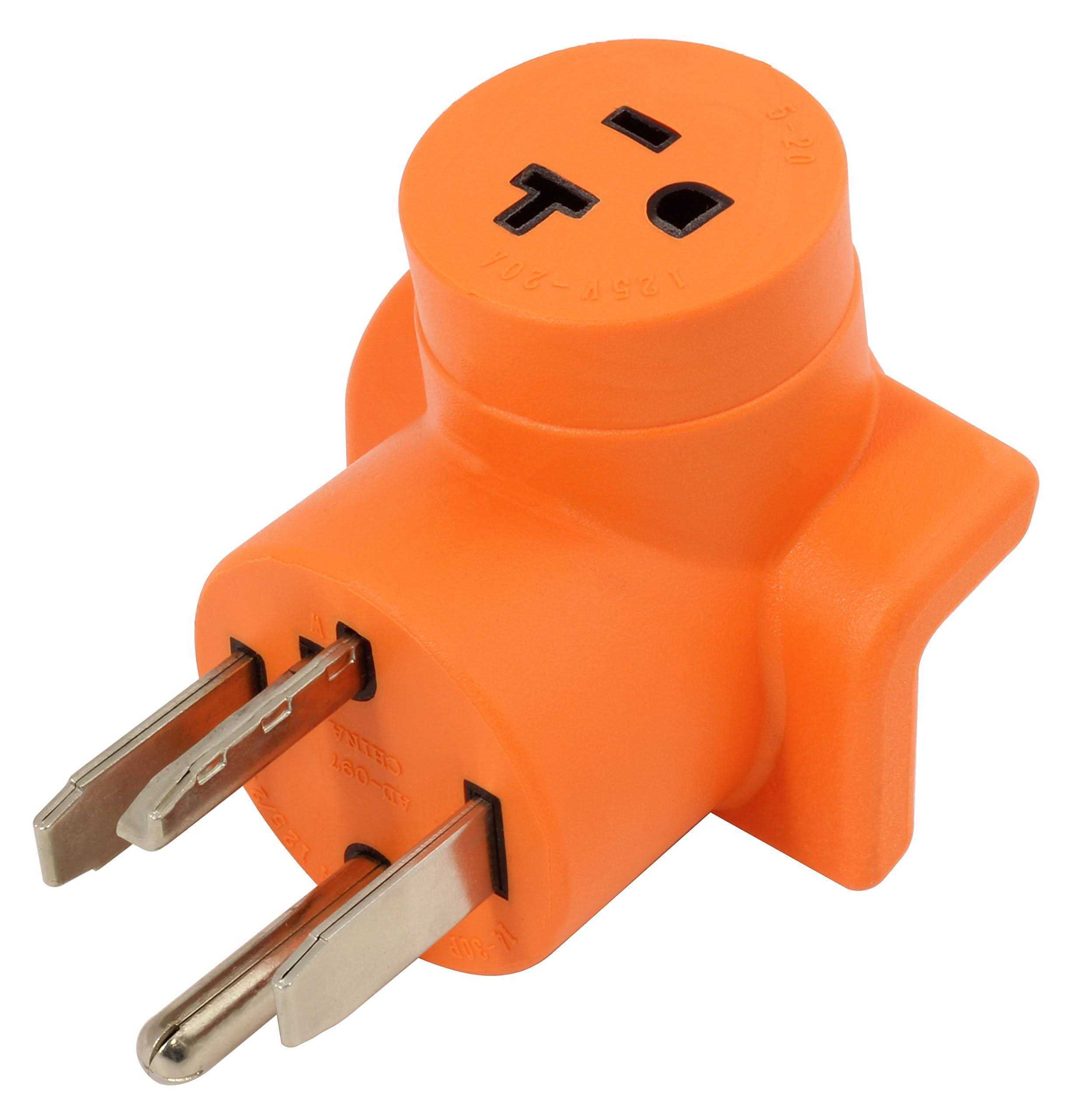AC WORKS 30 Amp 4-Prong Dryer Wall Outlet Adapter AD1430520 - Cheap Fitting
