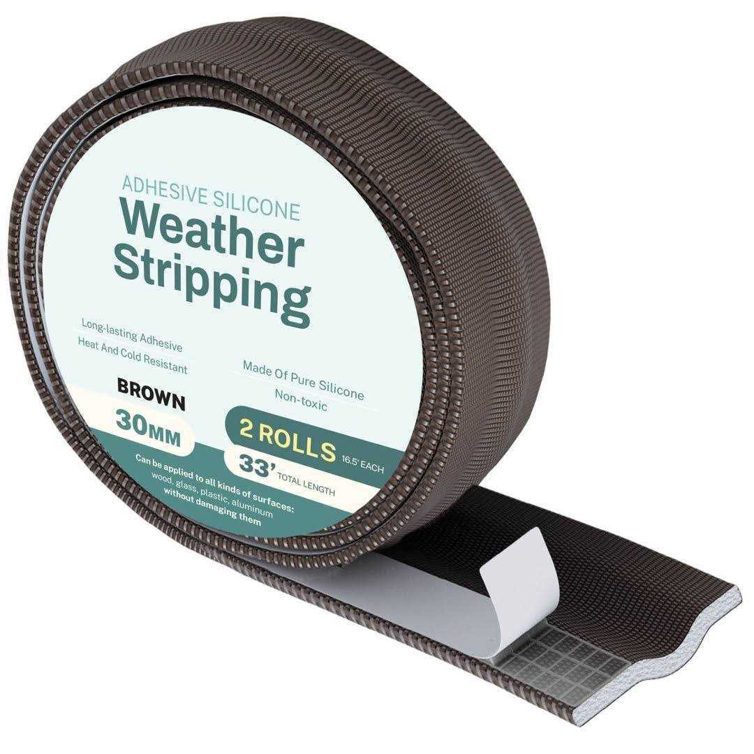 Home Intuition Sliding Door Gap Filler & Window Draft Stopper 33” Weatherstripping Self Adhesive Foam Seal Strip - Cheap Fitting