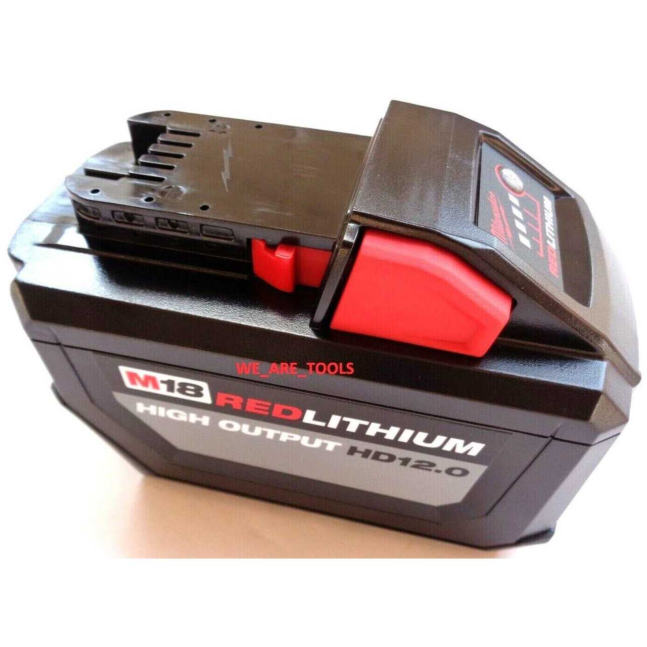 Milwaukee M18 REDLITHIUM High Output 12.0Ah Battery & Charger Kit 48-59-1200 - Cheap Fitting