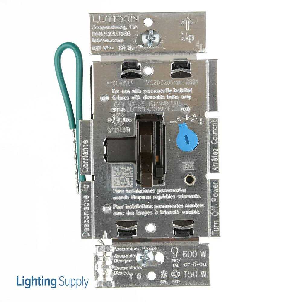 Lutron AYCL-153P-BR Ariadni CFL/LED Dimmer - Cheap Fitting