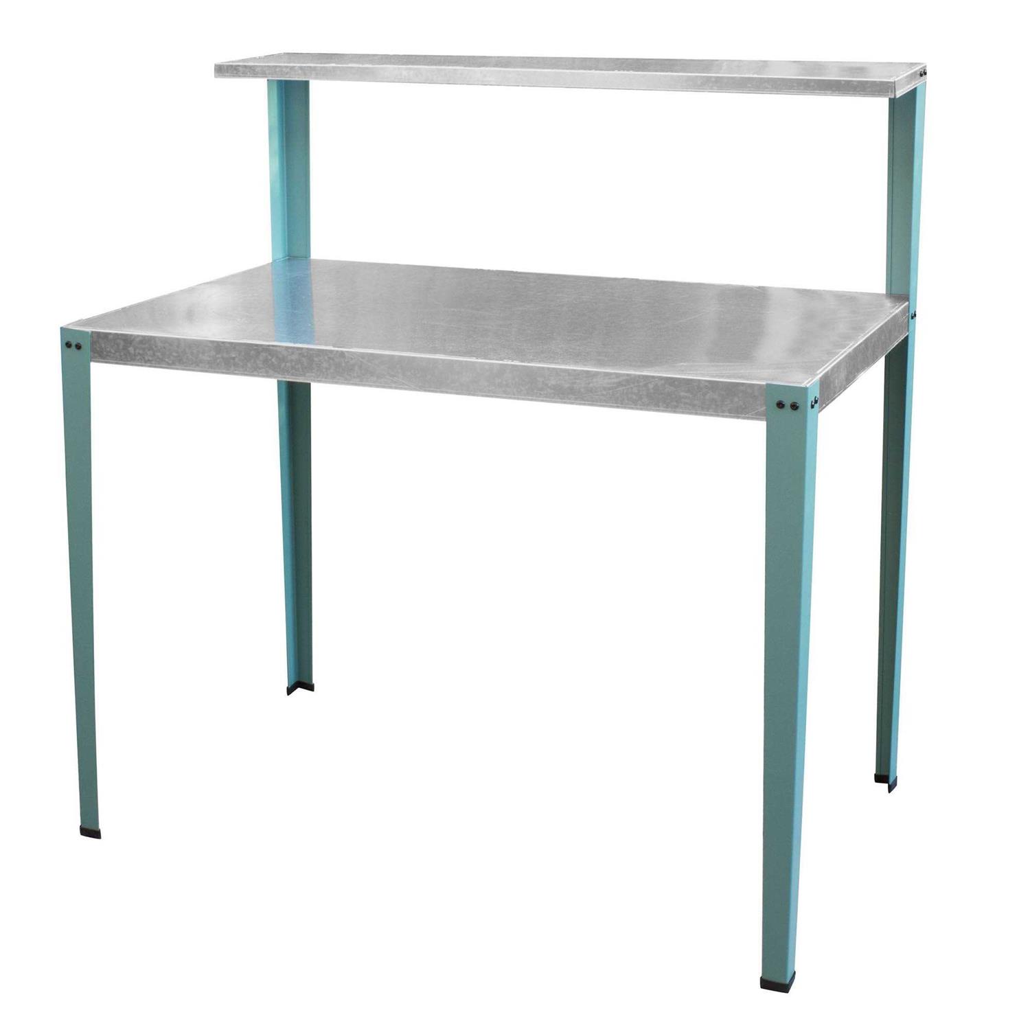 AmeriHome Multi-Use Steel Table/Work Bench with Teal Legs GPBENCH-TL - Cheap Fitting