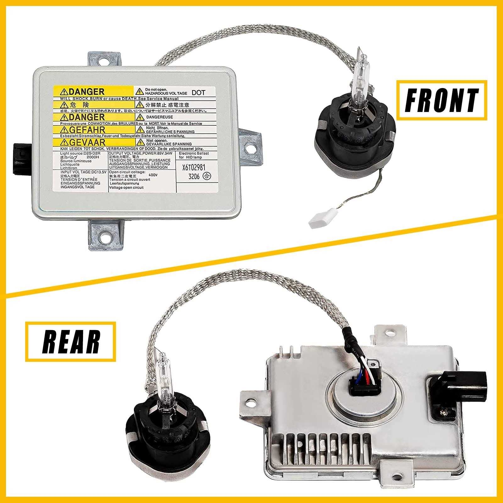 Boine Xenon HID Headlight Ballast with Igniter D2S Bulb Assembly Module Compatible with 2002-2005 Acura TL/TSX/TL Type-S - Cheap Fitting