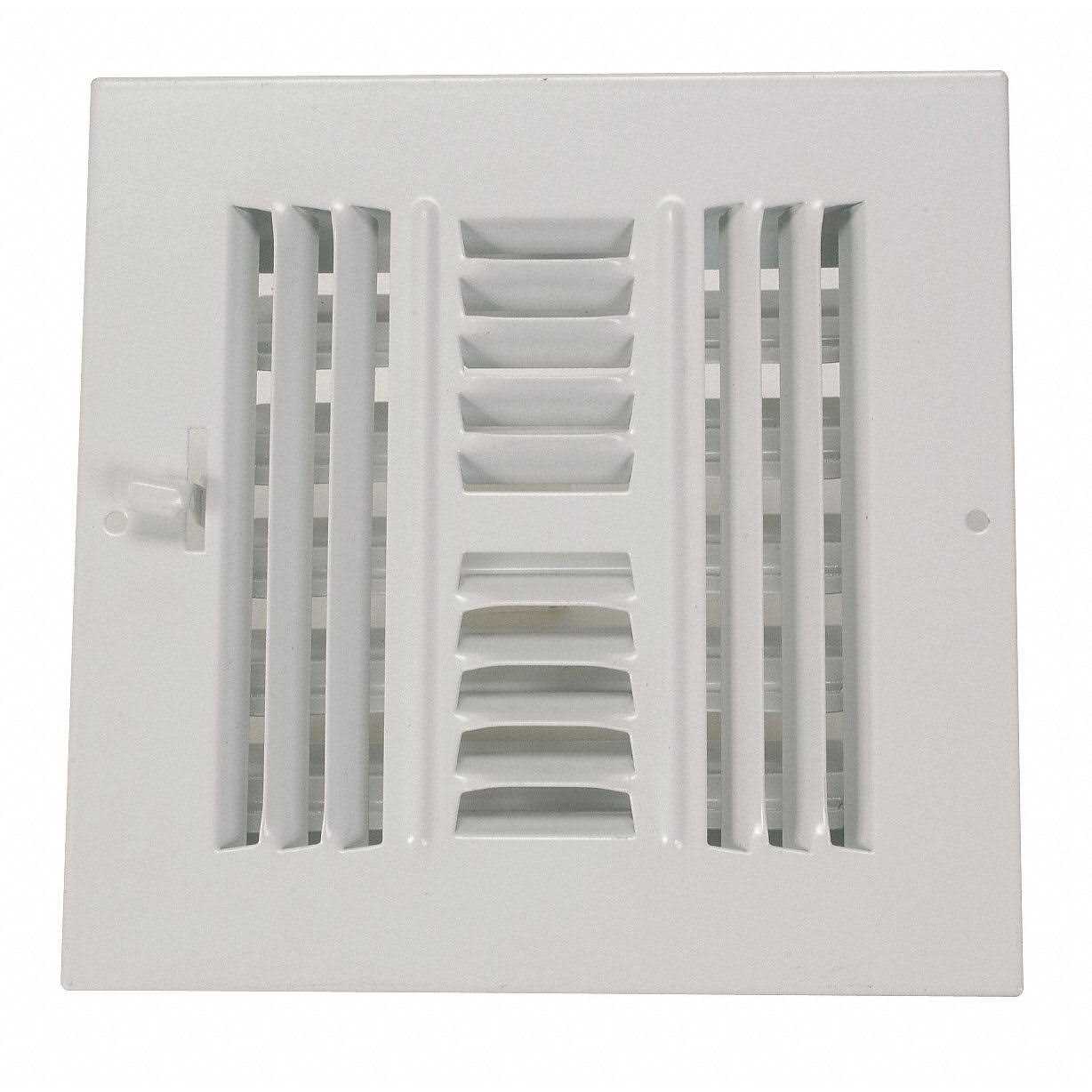 Zoro Select Sidewall/Ceiling Register 6 X 6 4MJH1 - Cheap Fitting