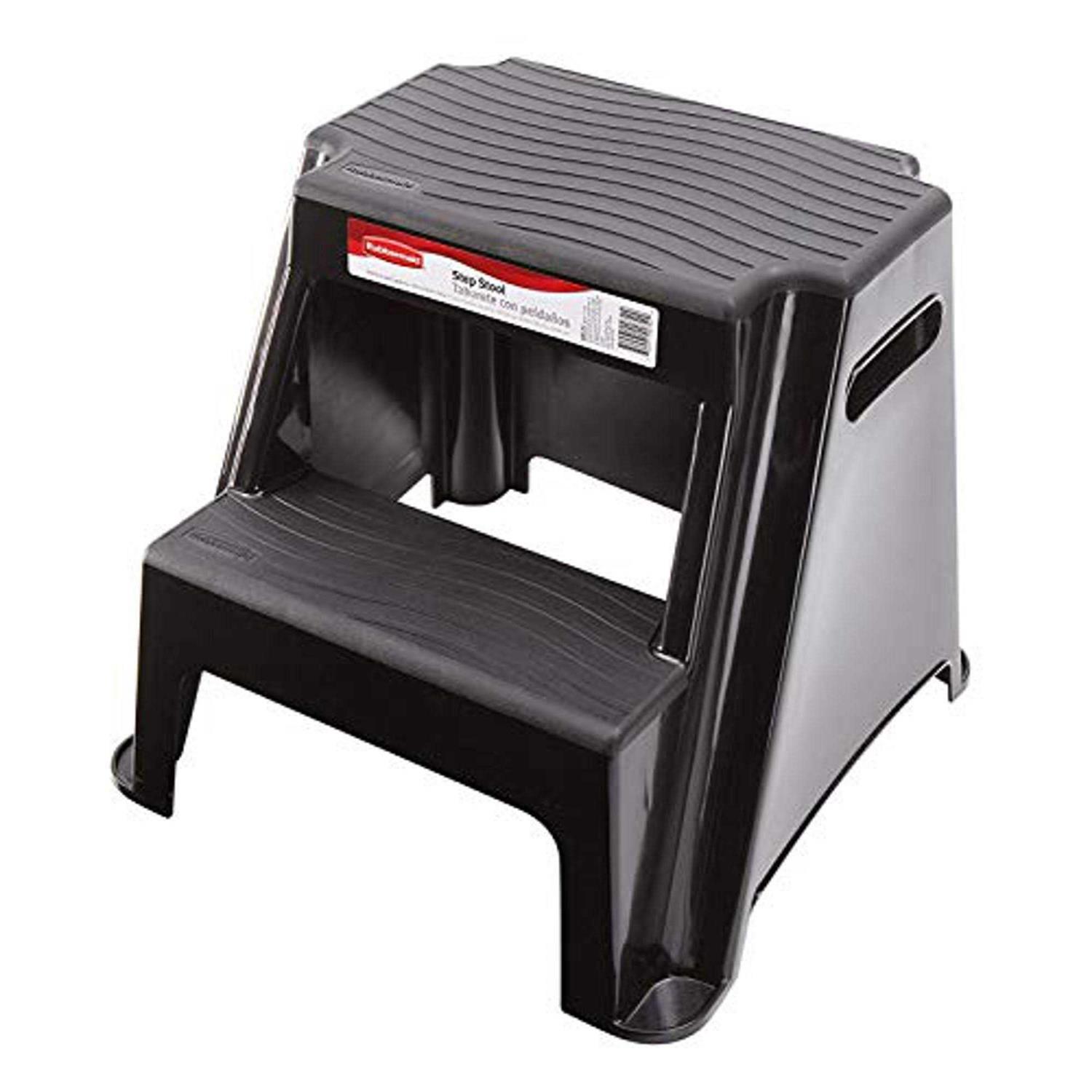Rubbermaid Rm-p2 2-Step Molded Plastic Stool with Non-Slip Step Treads - Cheap Fitting