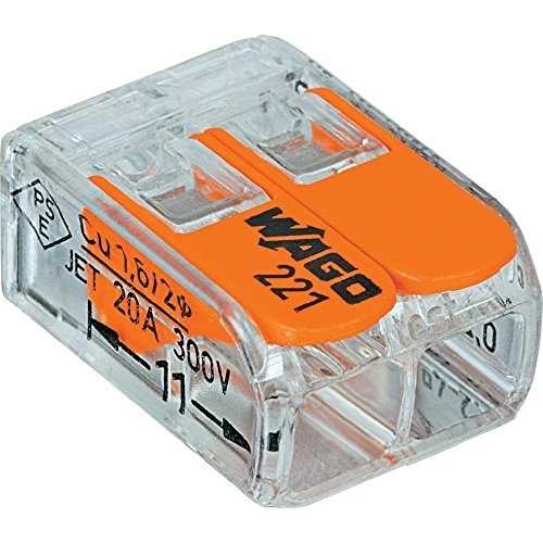 Wago 221-412 LEVER-NUTS 2 Conductor Compact Connectors 200 PK - Cheap Fitting