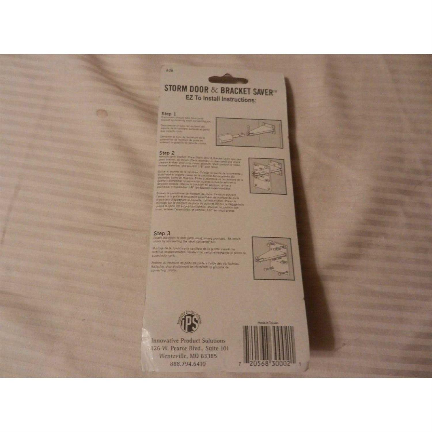 Ips Storm Door & Bracket Saver with Replacement Door Closer Jamb Bracket - Cheap Fitting