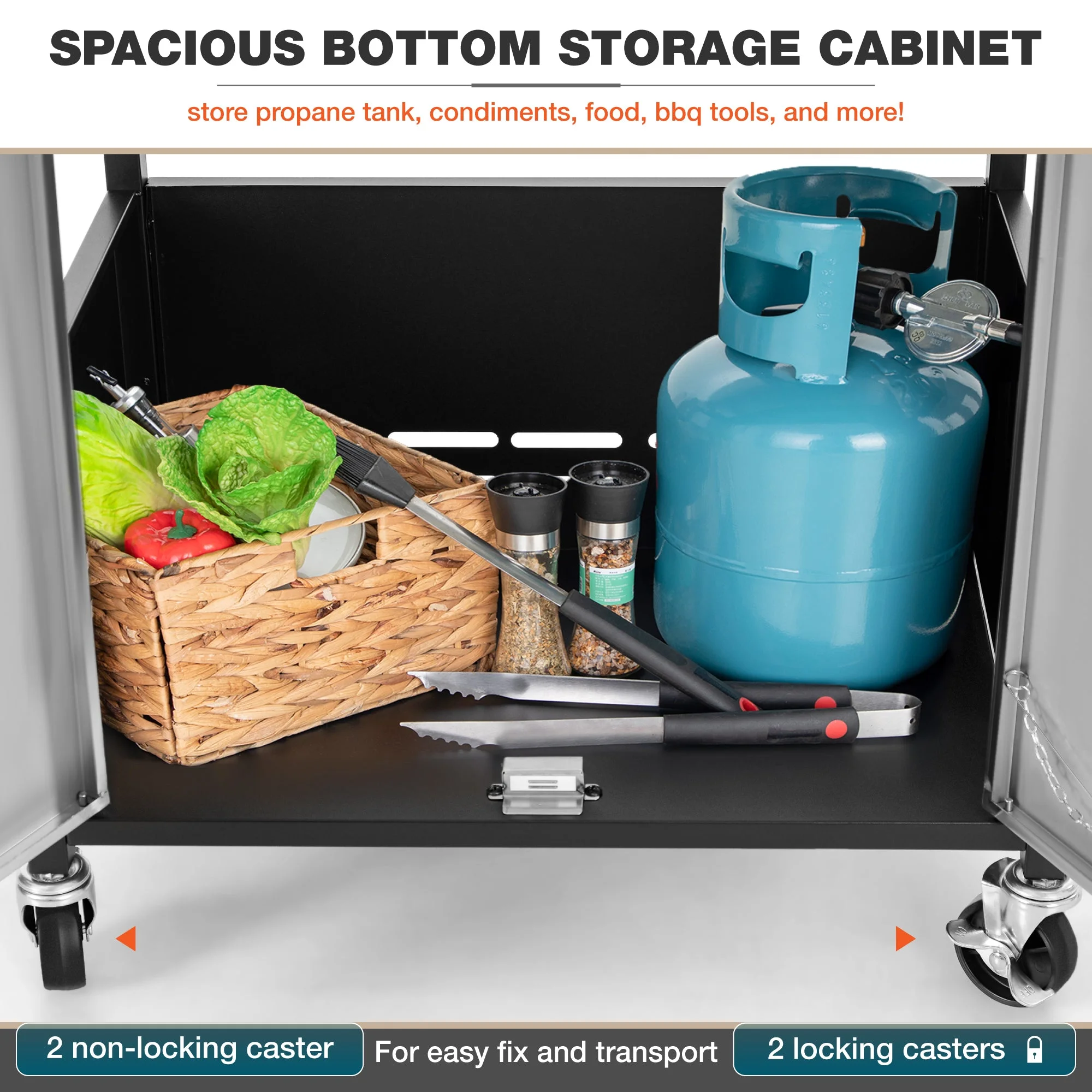 Alpha Joy 4-Burner Stainless Steel Propane Gas Grill with Side Burner - Cheap Fitting