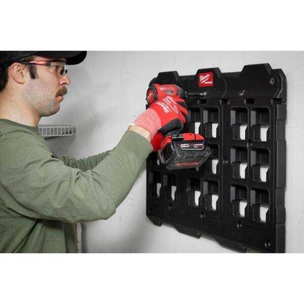 Milwaukee Packout M12 Battery Rack with Packout Wall Plate - Cheap Fitting