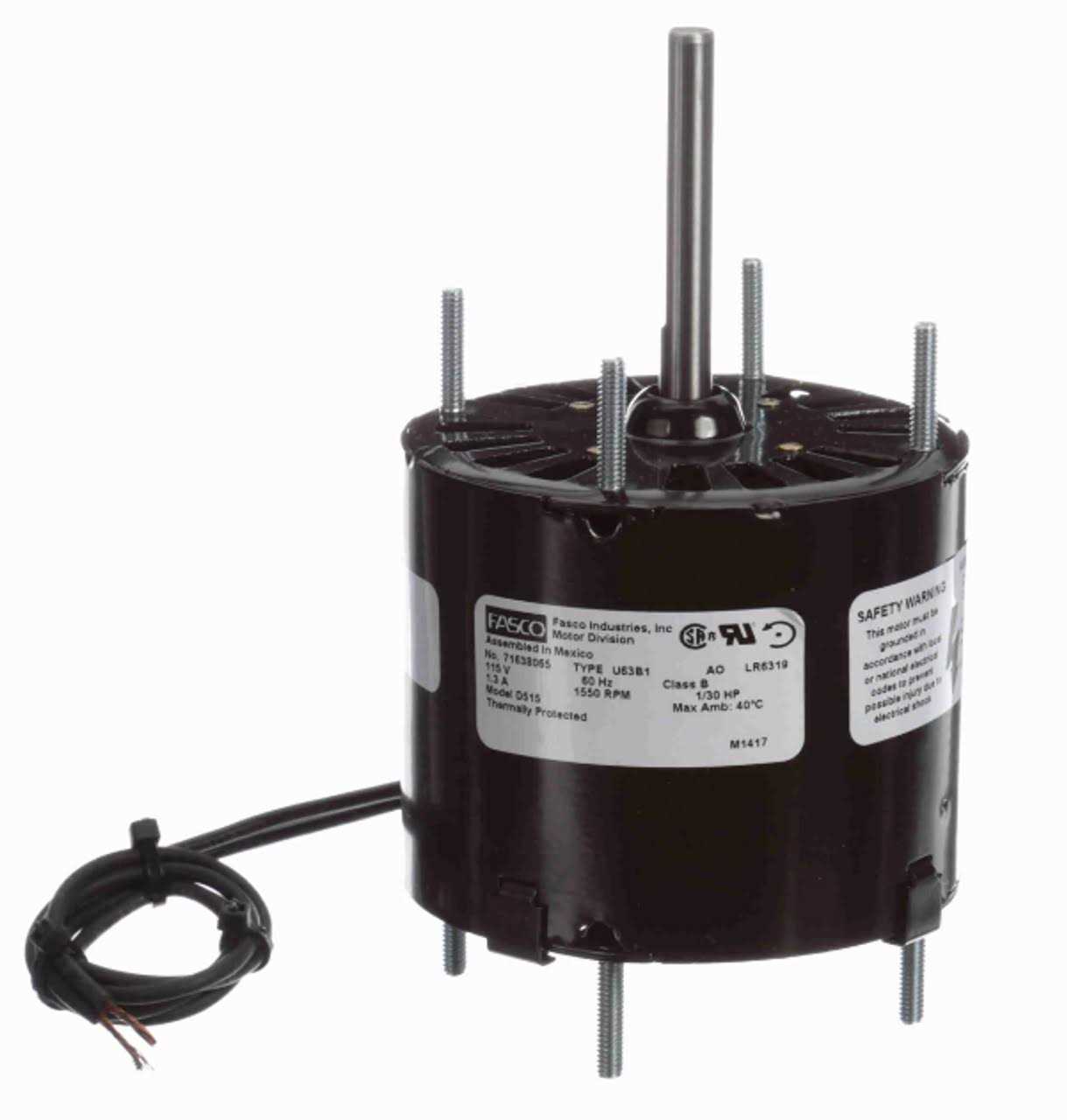 Fasco D515 HVAC Motor 1/30 HP - Cheap Fitting