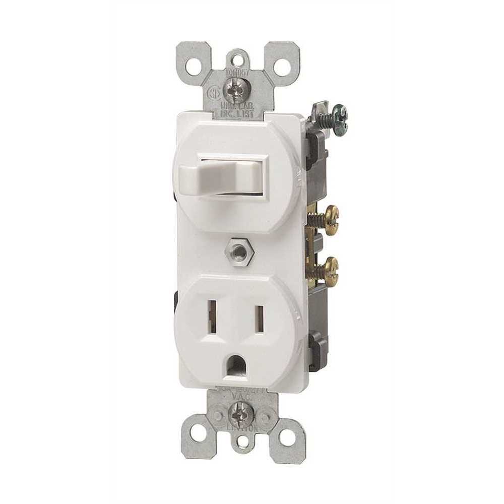 Leviton Switch Receptacle 5225-W - Cheap Fitting