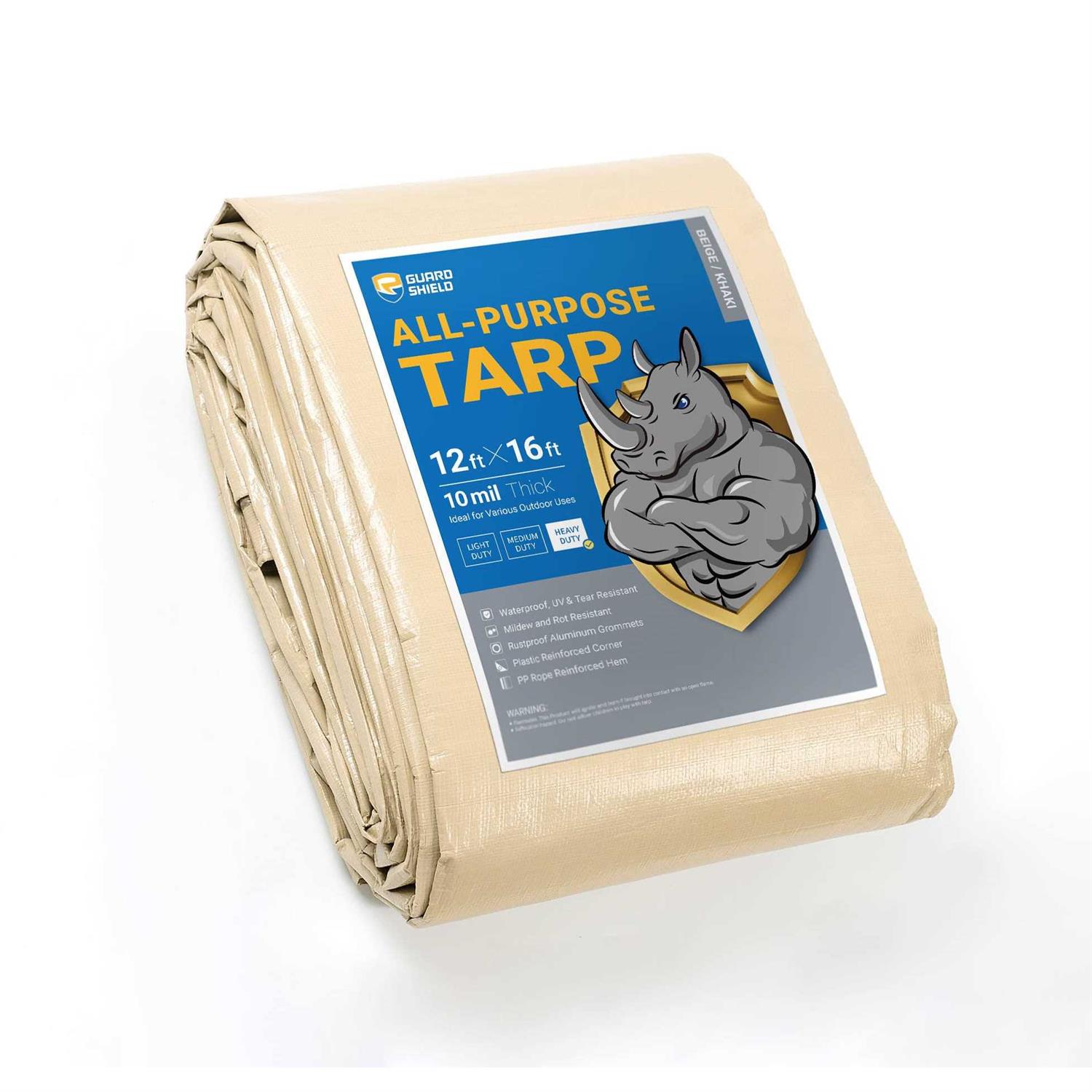 gUARD SHIELD Tarp Multi Purpose Waterproof Poly Tarp Cover - Cheap Fitting