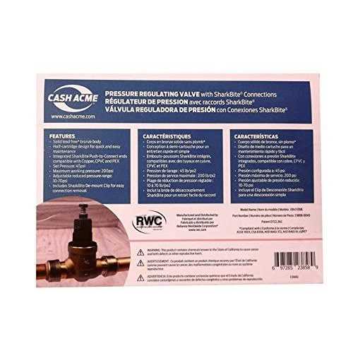 SharkBite Push-to-Connect Bronze EB-45 Direct Pressure Regulator Valve 23858-0045 - Cheap Fitting