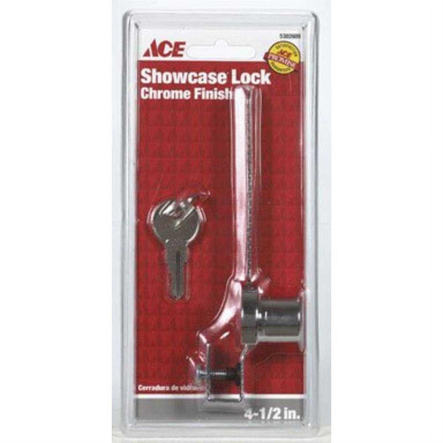 Ace Chrome Metallic Steel Showcase Lock - Cheap Fitting