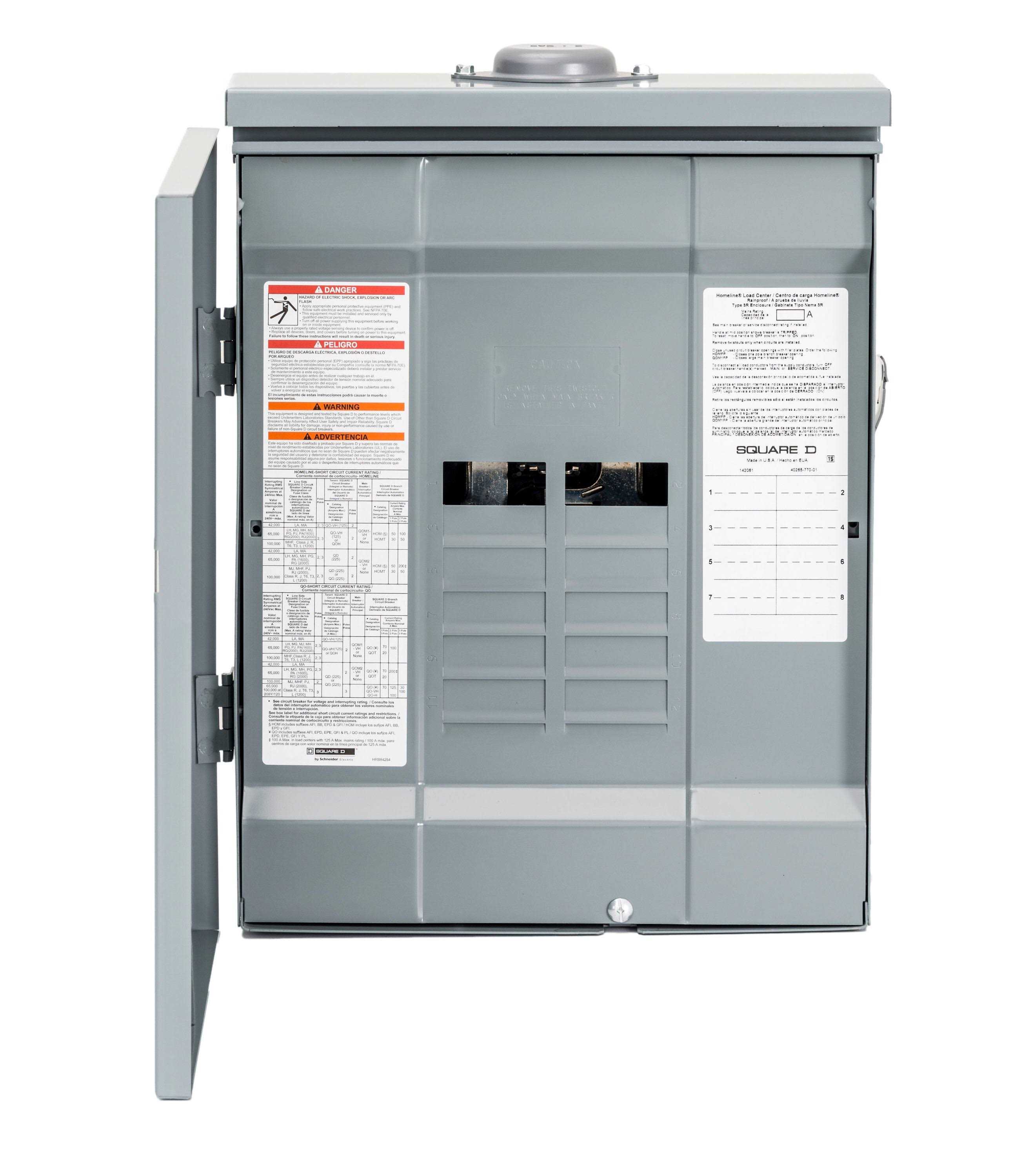 Square D Homeline HOM816L125PRB Load Center 125 A 8-Space - Cheap Fitting