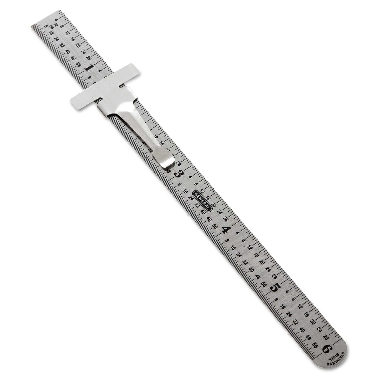 General Tools Precision Stainless Steel Ruler 300/1 - Cheap Fitting