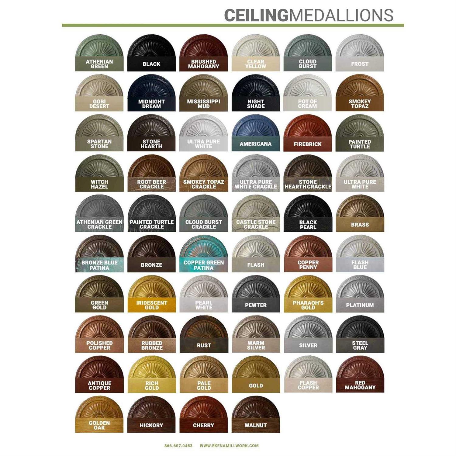 Ekena Millwork CM24SH2-04500 24OD x 4 1/2ID x 3P Shakuras Ceiling Medallion - Cheap Fitting