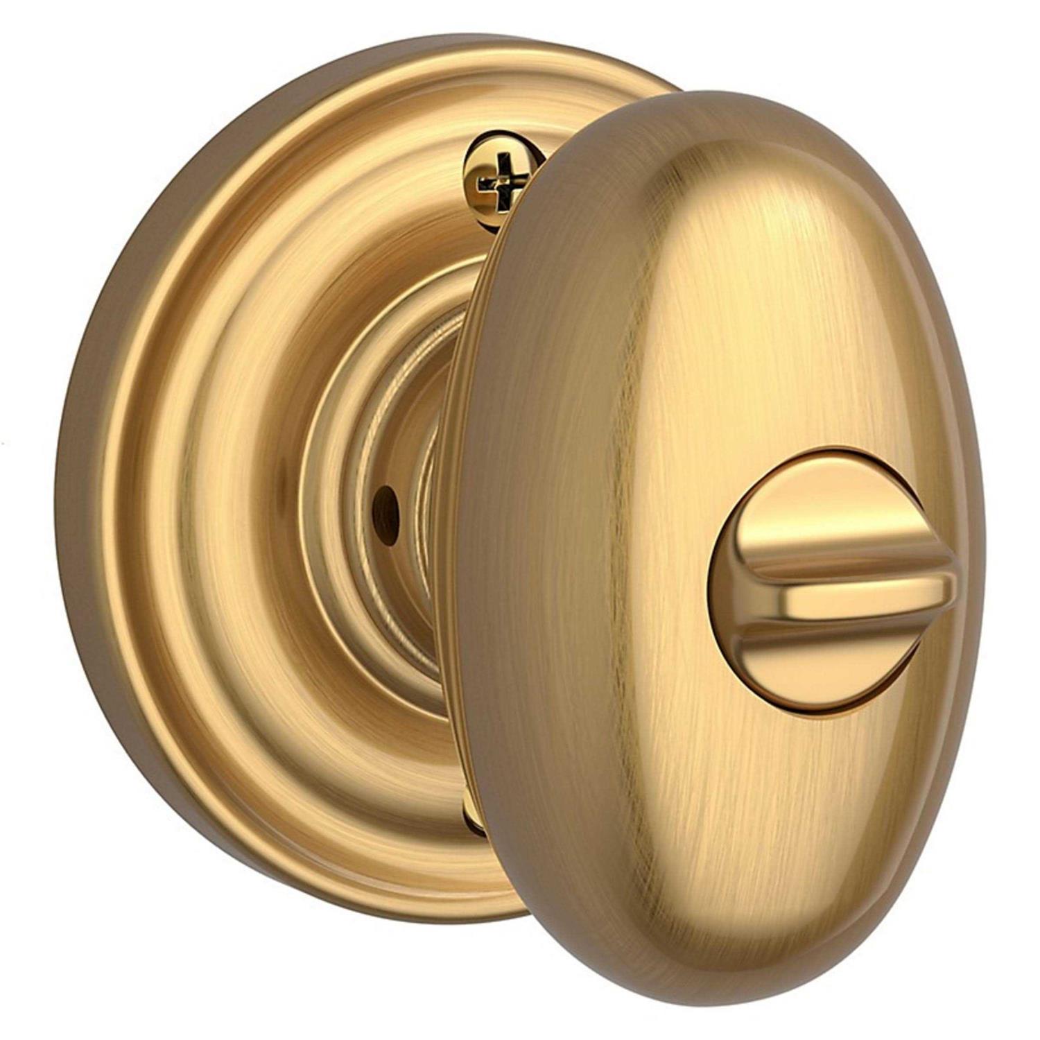 Baldwin Ellipse Privacy Door Knob with Traditional Round Rose PVELLTRR150 - Cheap Fitting