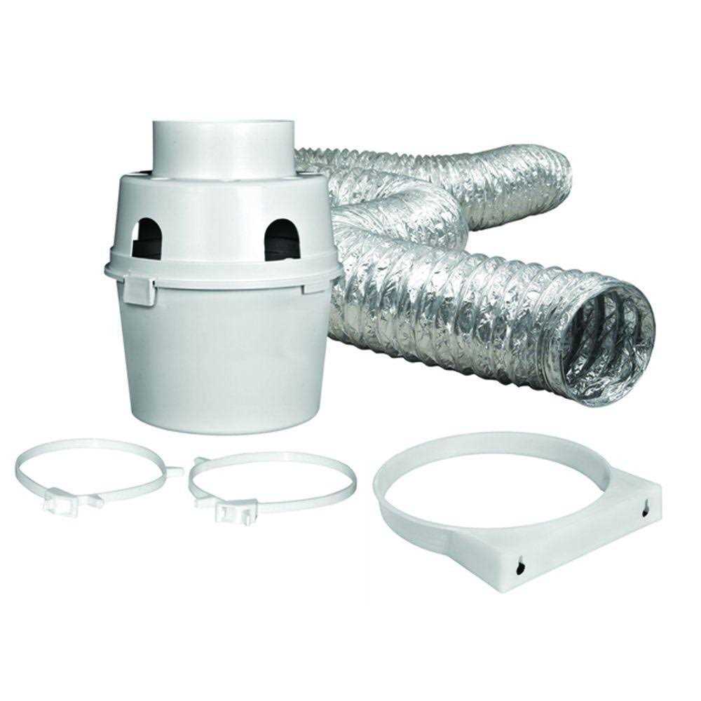 Everbilt 4 in. X 5 Ft. Indoor Dryer Vent Kit with Flexible Duct - Cheap Fitting