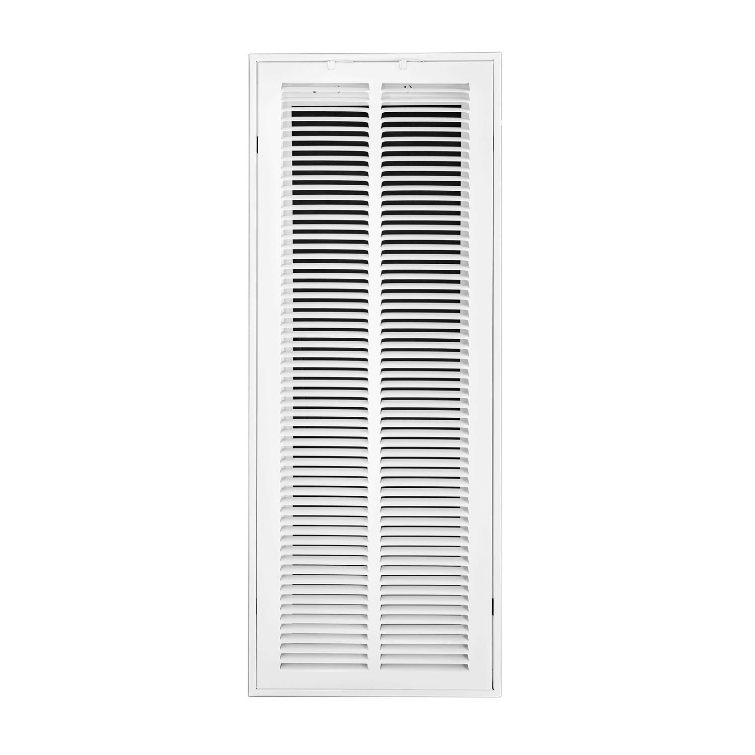 Venti Air 20 in. x Steel Return Air Filter Grille White - Cheap Fitting