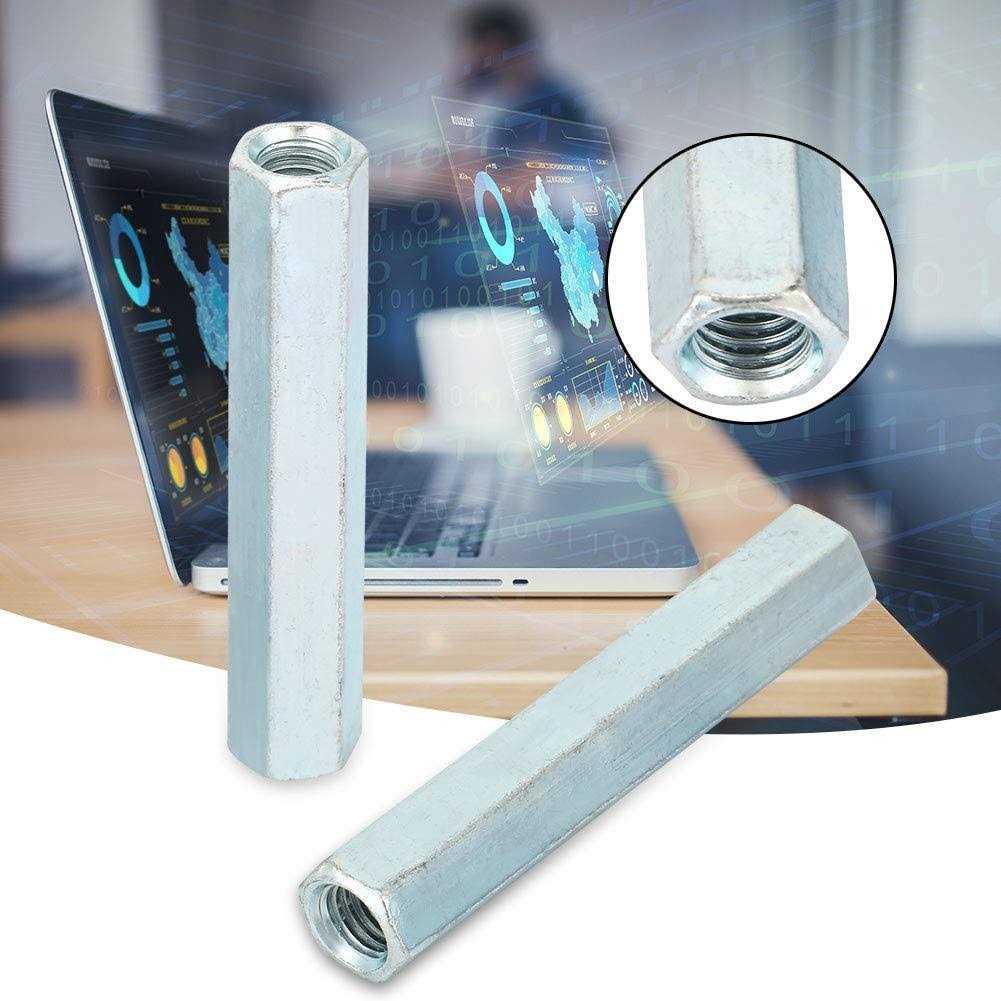 2Pcs M8×66 Long Hexagon Nut Studding Connectors Coupling Nut Long Rod Coupling Hex Nut Screw for Continuous Threaded Rod - Cheap Fitting