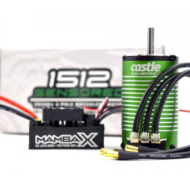 Castle Creations Mamba X 25.2V WP ESC/1512-1800kV Motor 010-0155-06 - Cheap Fitting