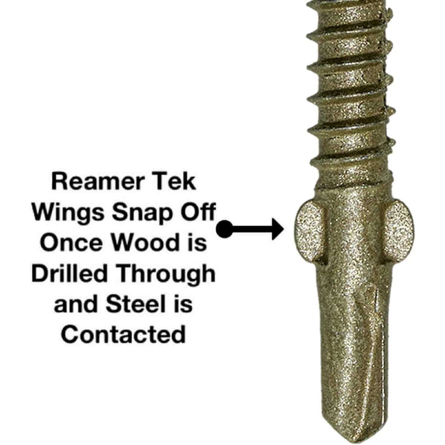 Jake Sales Reamer Tek Torx/Star Head Self-Drilling Wood to Metal Screws - Cheap Fitting