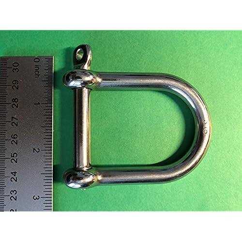 Stainless Steel 316 Wide D Shackle - Cheap Fitting