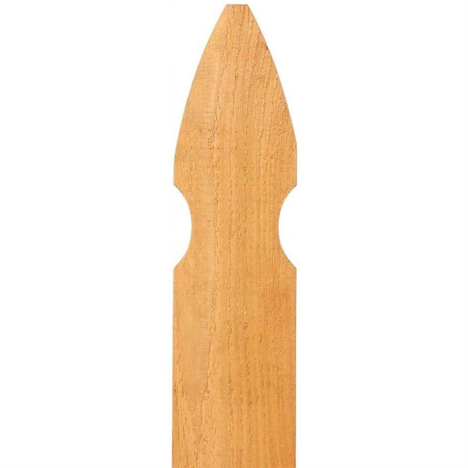 Outdoor Essentials 5/8 in. x 3-1/2 in. x 3-1/2 ft. Western Red Cedar French Gothic Fence Picket - Cheap Fitting