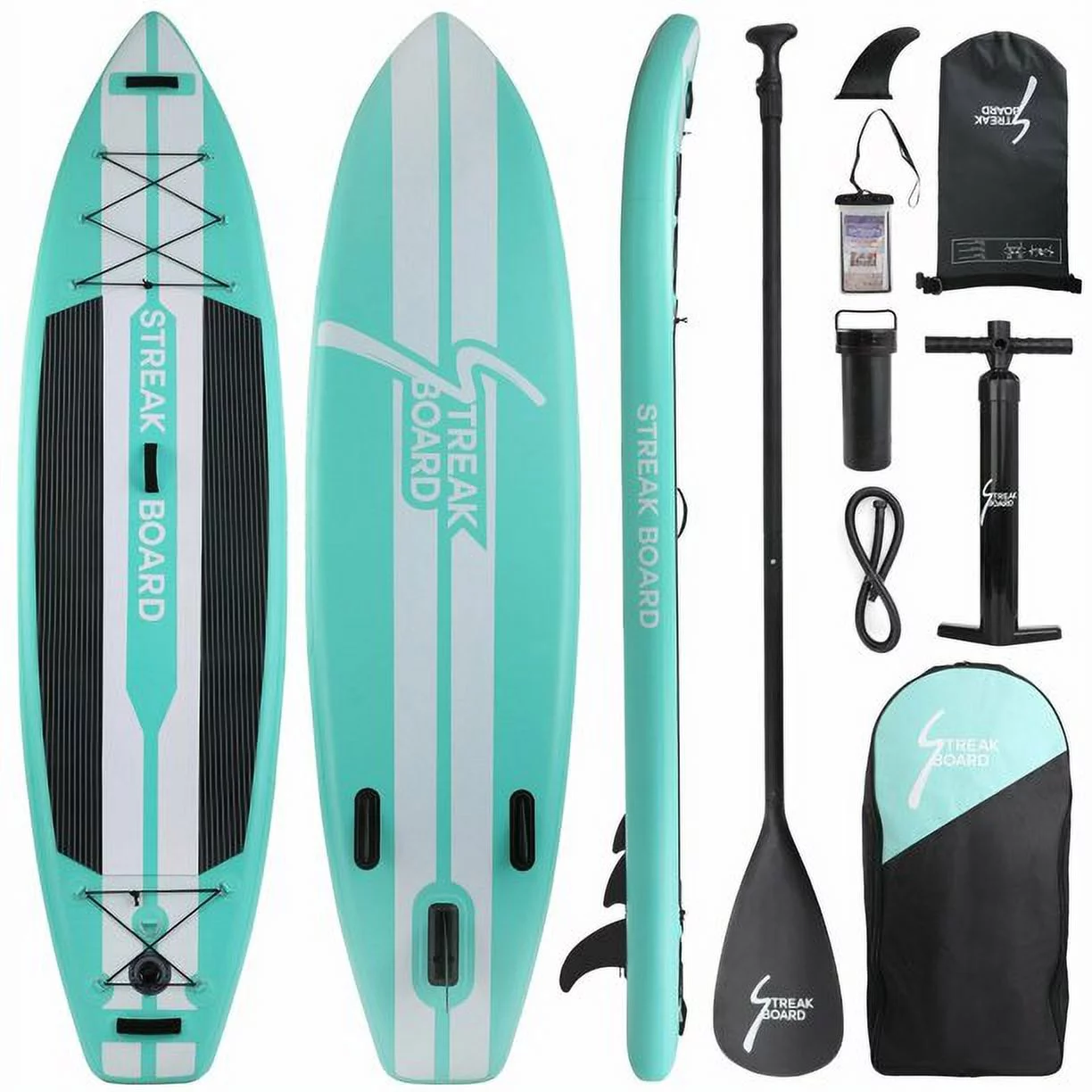 Arlopu 11FT Stand Up Paddle Board Inflatable with Premium SUP Accessories & Backpack, Non-Slip Deck, Waterproof Bag, Leash, Paddle and Hand Pump - Cheap Fitting